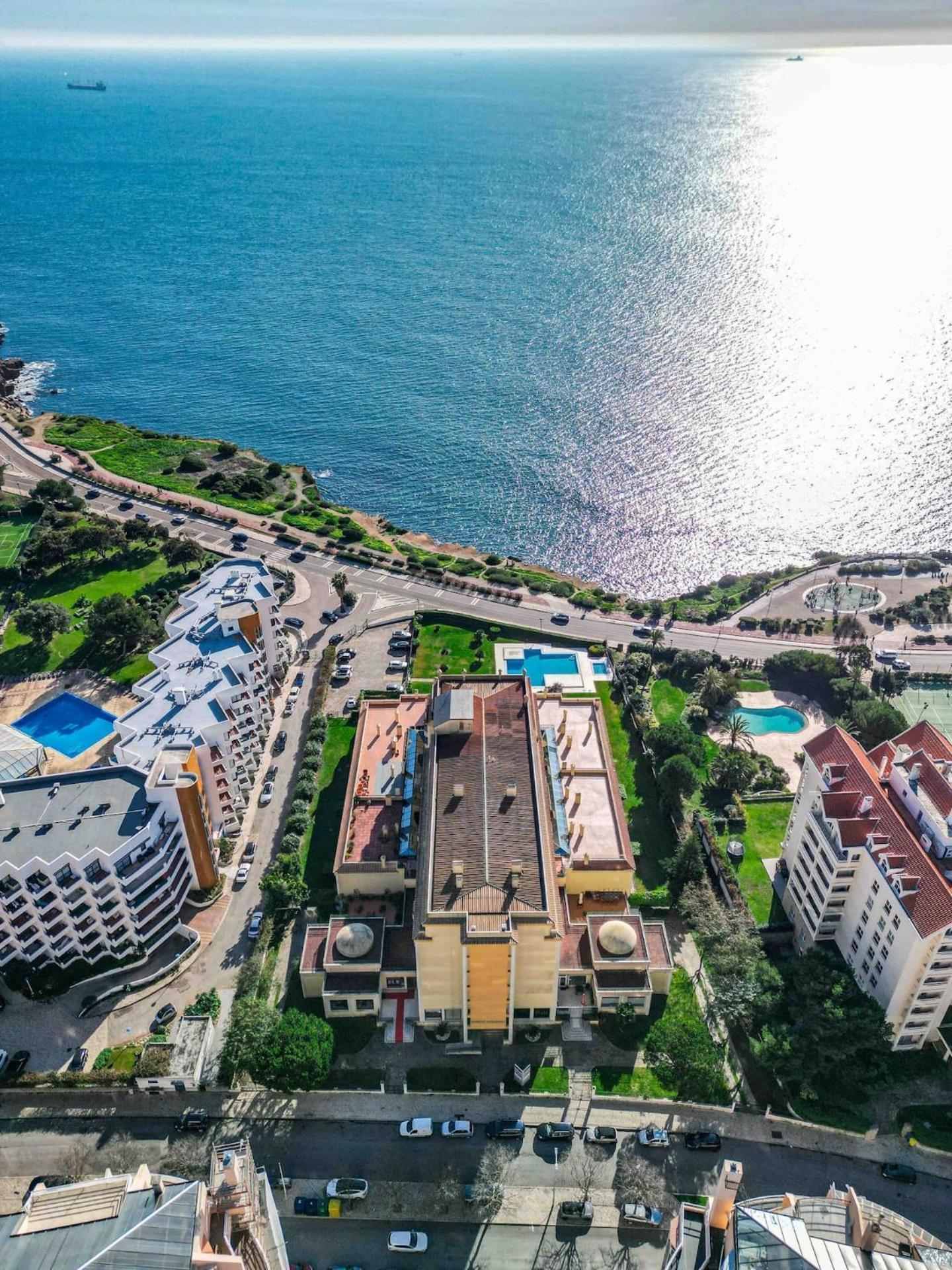 شقة Sea View W Pool, Terrace & Parking كاسكايس المظهر الخارجي الصورة